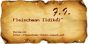 Fleischman Ildikó névjegykártya